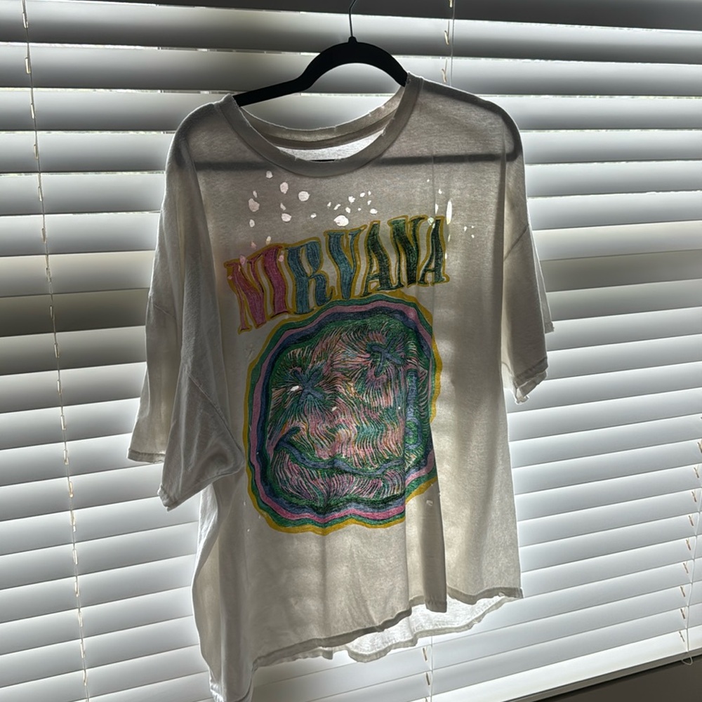 Urban outfitters oversized nirivana tee